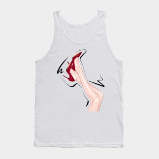 Fashion sketch heels and legs Tank Top